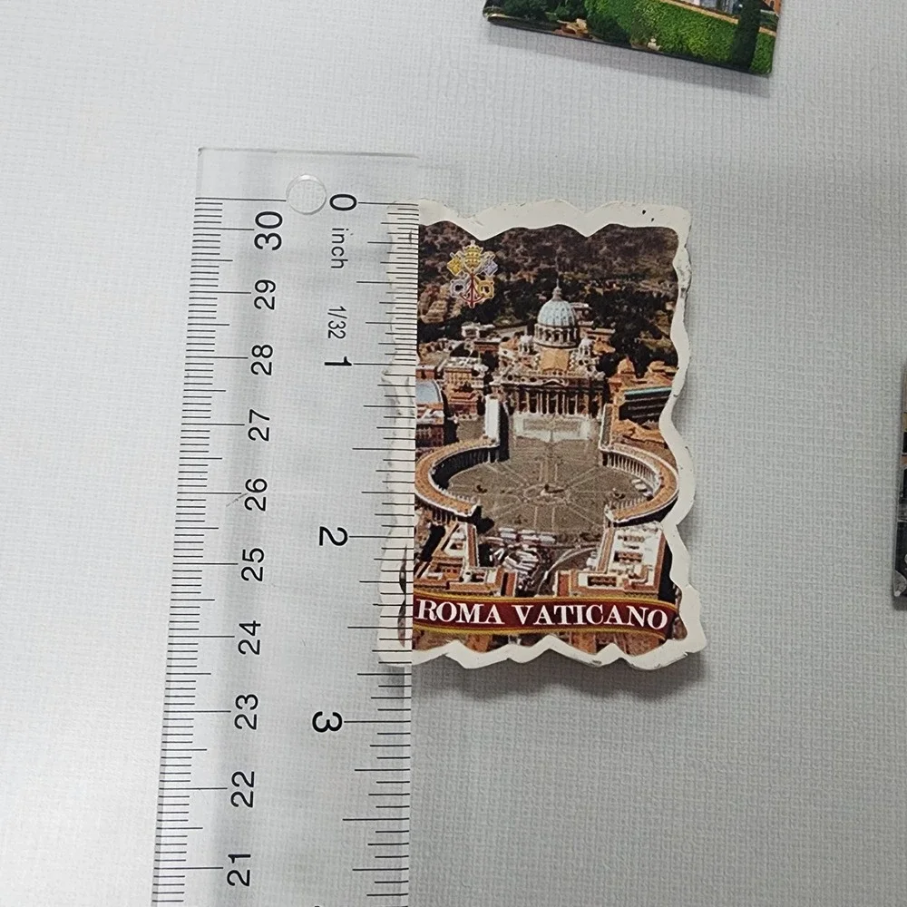 Vintage Lot Of 5 Italy Landmarks Fridge Magnets Refrigerator Italy Souvenir Gift